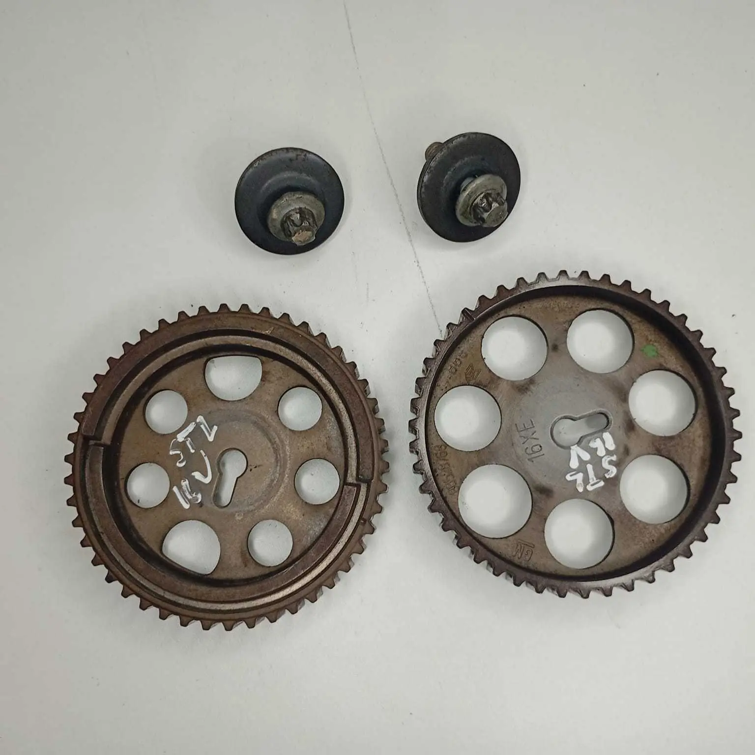 Par Polia Cabeçote Fiat Stilo 1.8 16 Válvulas 2003 À 2010